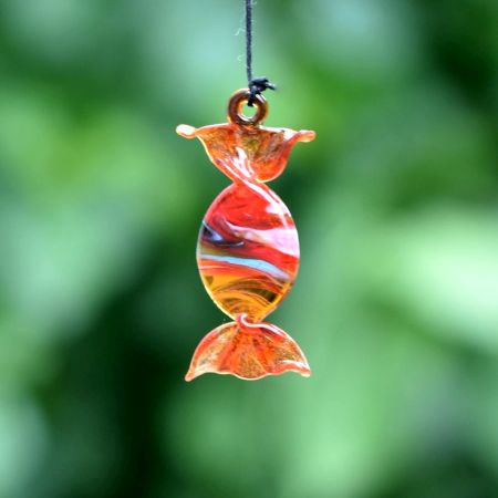 Assorted Multicolor Toffee Kids Christmas Tree Decoration Ornaments Set of 10 Pcs